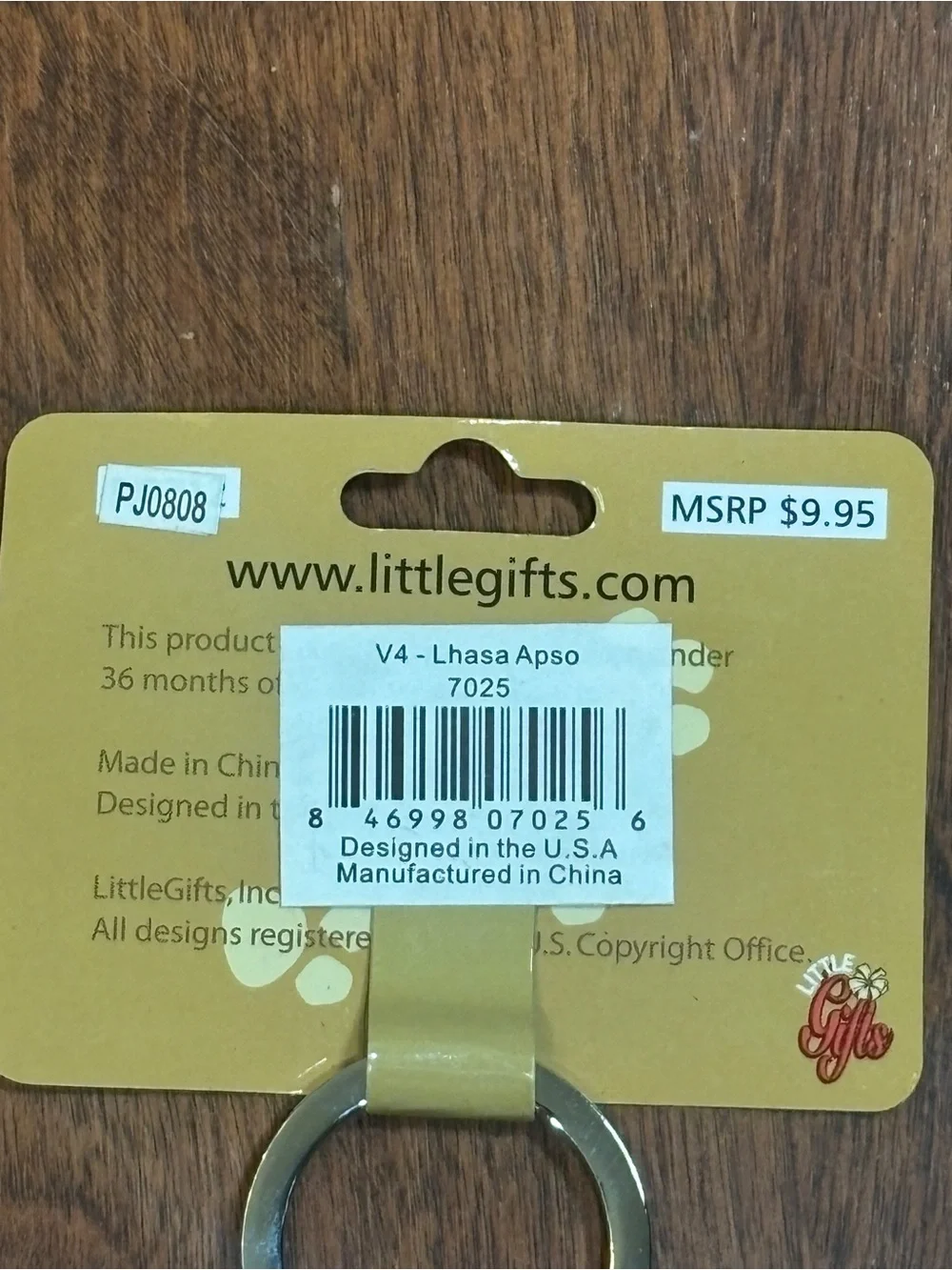 Lhasa Apso Multi-Charm Keychain Pewter Best In Show Collectible